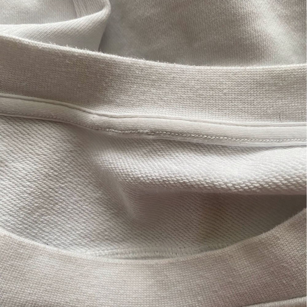 Lululemon Perfectly Oversized Crewneck Sweatshirt Woman Medium White - Picture 8 of 12
